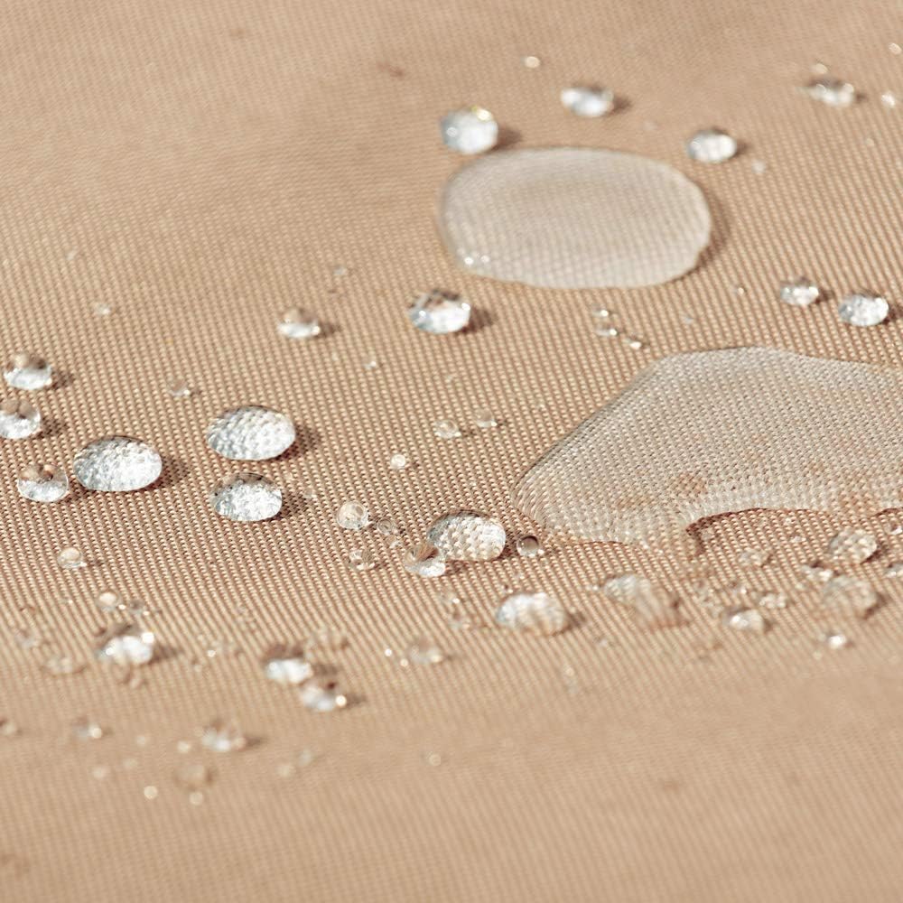 UCEDER Waterproof Hot Tub Cover Outdoor Spa Cover (91''x 91''x20) 600D Heavy Duty Polyester Hot Tub Cover Protector(Brown)