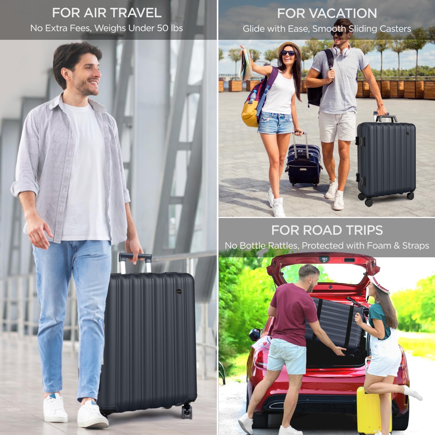 boldworks Wine Suitcase for Airplanes 12 Bottle Wine Luggage for Airplane Travel with TSA Approved Lock and Removable Insert to Carry Liquor Black Color Case